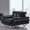 U8740 Sofa in Pearl Bonded Leather by Global w/Options