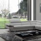 Quebec Sectional Sofa 8488 in Light Grey Eco-Leather by VIG