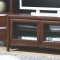 Dark Walnut Contemporary Entertainment Unit W/Optional Towers