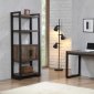 Luke 3Pc Desk & Bookcase Set 802081 in Weathered Oak by Coaster