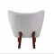 Zusud Accent Chair AC00228 in White Teddy Sherpa by Acme