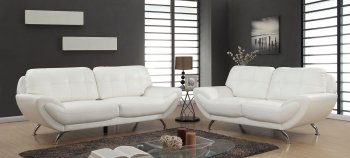 Reanna Sofa CM6414WH in White Breathable Leatherette w/Options [FAS-CM6414WH-Reanna]