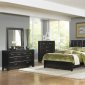 Deep Espresso Finish Contemporary Bedroom w/Optional Items