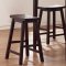 Black Finish Contemporary Counter Height 5Pc Dinette Set