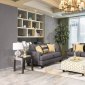 Orson Sofa SM8600 in Gray Flat Woven Fabric w/Options