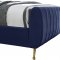 Zara Bed in Navy Velvet by Meridian w/Options