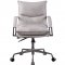 Haggar Office Chair 92537 Vintage White Top Grain Leather - Acme