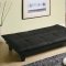 Black Fabric Modern Stylish Casual Convertible Sofa Bed