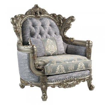 Miliani Chair LV01782 in Two-tone Fabric by Acme w/Options [AMAC-LV01782 Miliani]