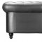 Black Full Leather Contemporary Living Room Sofa w/Options