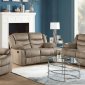 Angelina Motion Sofa 55040 in Light Brown by Acme w/Options