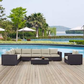 Convene Outdoor Patio Sectional Set 7Pc EEI-2162 by Modway [MWOUT-EEI-2162-Convene]