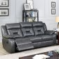 Marnie Motion Sofa CM6641GY in Gray Leatherette w/Options
