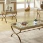 Claro 3223GD-31 3Pc Coffee Table Set by Homelegance