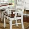 CM3122T Palisade Dining Table in Cherry & White w/Options