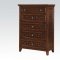 Carmela Bedroom in Walnut by Acme w/Optional Case Goods