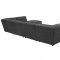 Sunny Sectional Sofa 6Pc 552081 Charcoal Fabic Coaster w/Options