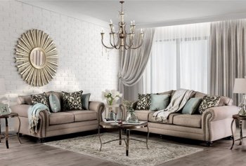 Jerauld Sofa SM8006 in Dark Taupe Chenille Fabric w/Options [FAS-SM8006-Jerauld]