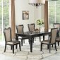 F2479 7Pc Dining Set in Black & Champagne by Poundex w/Options