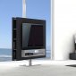 Braga Premium Swivel TV Unit in Rich Grey by J&M