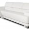 Melody Sectional Sofa in White Leather by Whiteline Imports