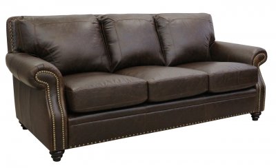 Mason Sofa & Loveseat Set in Arabica Finish by Luke Leather