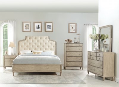 Wynsor Bedroom 27530 in Antique Champagne by Acme w/Options