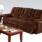 50220 Obert Reclining Sofa in Brown Fabric by Acme w/Options