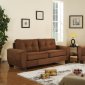 Brown Fabric Modern Casual Sofa & Loveseat Set