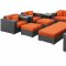 Eclipse Outdoor Patio Sofa 9Pc Set Choice of Color by Modway