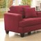 Samuel Sofa in Crimson Fabric by Coaster 505185 w/Options