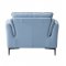 Mesut Sofa LV02387 in Light Blue Leather by Acme w/Options