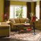 Tan or Olive Velvet Casual Sofa & Loveseat Set