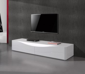 Zao TV Stand in White Gloss by J&M Furniture [JMTV-Zao]