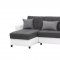 Lego Sectional Sofa Convertible in Grey Microfiber by Rain