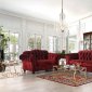 Gelligaer Sofa SM5214 in Wine Velvet Fabric w/Options