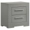 Ives Bedroom Set 5Pc 224971 in Gray High Gloss by Coaster