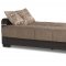 Uptown Sofa Bed in Brown Fabric by Casamode w/Options