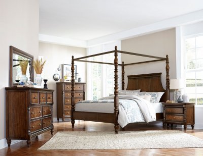 Verlyn Bedroom 1946 in Cherry Finish by Homelegance w/Options
