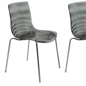 Astor Set of 4 Dining Chairs AC20TBL in Black by LeisureMod