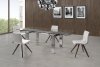 Cuatro 5pc Dining Set in Metal & Glass by Whiteline Imports