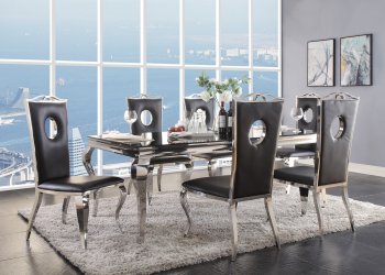 Fabiola Dining Table 62070 by Acme w/Optional 62078 Chairs [AMDS-62070-62078 Fabiola]