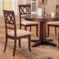 Dark Cherry Casual Round Dinette Table w/Optional Chairs