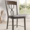 LynLee Dining Set 5Pc 60015 in Dark Oak & Dark Bronze by Acme