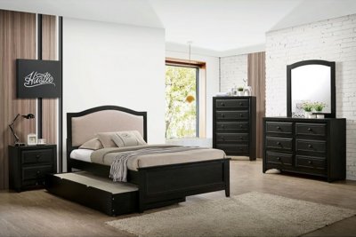 Kirsten 4Pc Youth Bedroom Set CM7547GY in Dark Dray w/Options