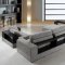 0739 Anthem Grey Fabric Sectional Sofa & Chair