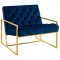 Bequest Accent Chair in Navy Velvet by Modway