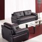 Lisa Sofa in Brown Bonded Leather w/Optional Loveseat & Chair