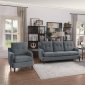 Cagle Sofa & Loveseat Set 1219GY in Gray Fabric by Homelegance