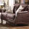 Nickolas Sofa 52065 in Chocolate Fabric by Acme w/Options